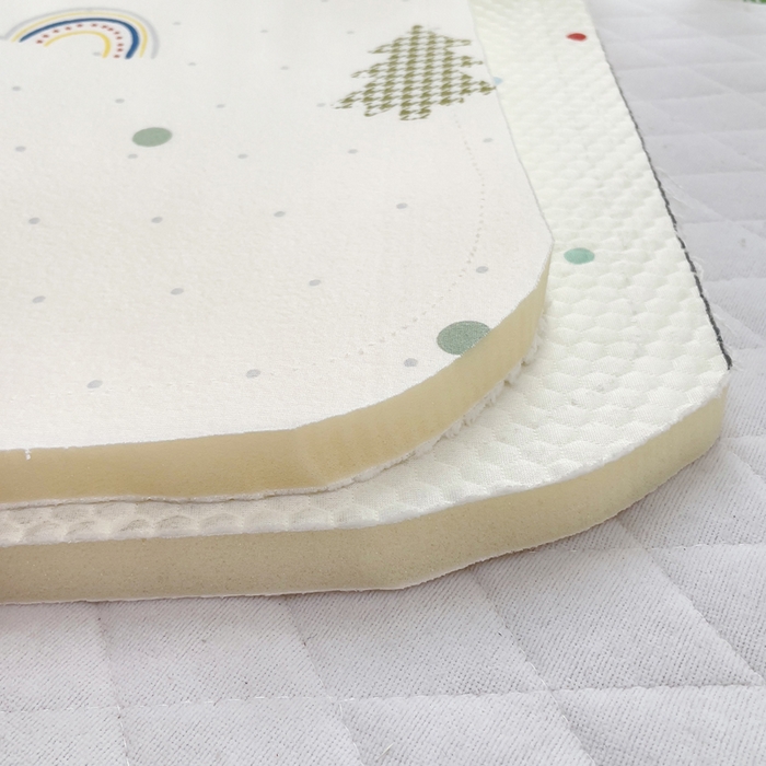 91家纺网 家纺一手货源 找家纺 小叮当家纺仓储工厂店 2025新款A版冰豆豆B版针织婴童双面两用床垫床褥 小猫