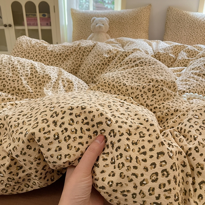 91家纺网 家纺一手货源 找家纺 （总）澜妃 2025新款云感提花双层纱四件套