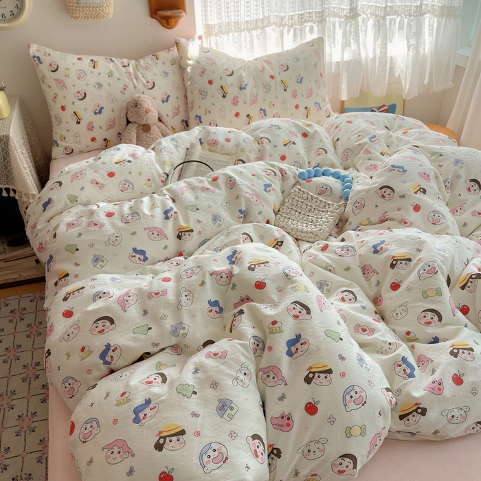 91家纺网 家纺一手货源 找家纺 （总）澜妃 2025新款云感提花双层纱四件套