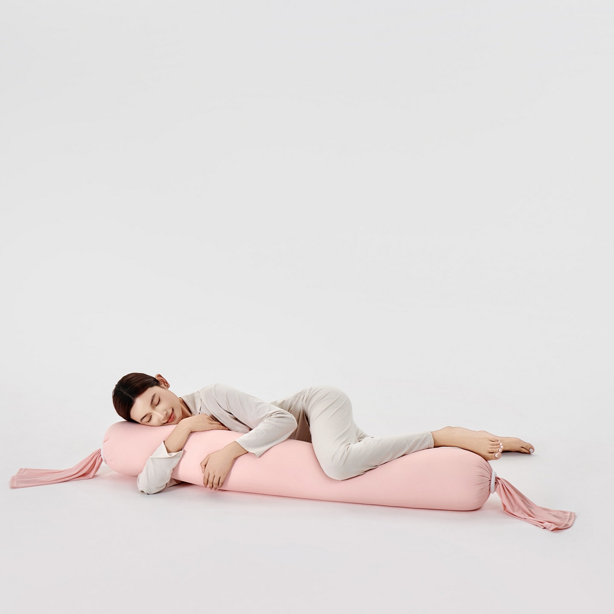 小叮当家纺仓储工厂店 2025新款儿童安抚枕懒人枕单身枕孕妇抱枕糖果枕多功能抱枕 糖果枕-粉色