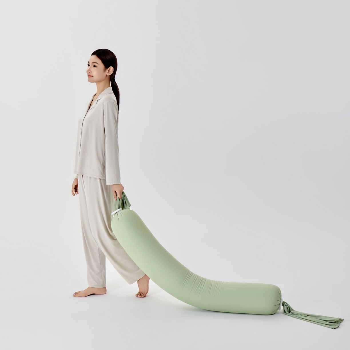 91家纺网 家纺一手货源 找家纺 小叮当家纺仓储工厂店 2025新款儿童安抚枕懒人枕单身枕孕妇抱枕糖果枕多功能抱枕 糖果枕-绿色