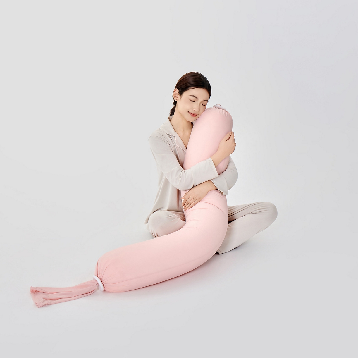 91家纺网 家纺一手货源 找家纺 小叮当家纺仓储工厂店 2025新款儿童安抚枕懒人枕单身枕孕妇抱枕糖果枕多功能抱枕 糖果枕-粉色