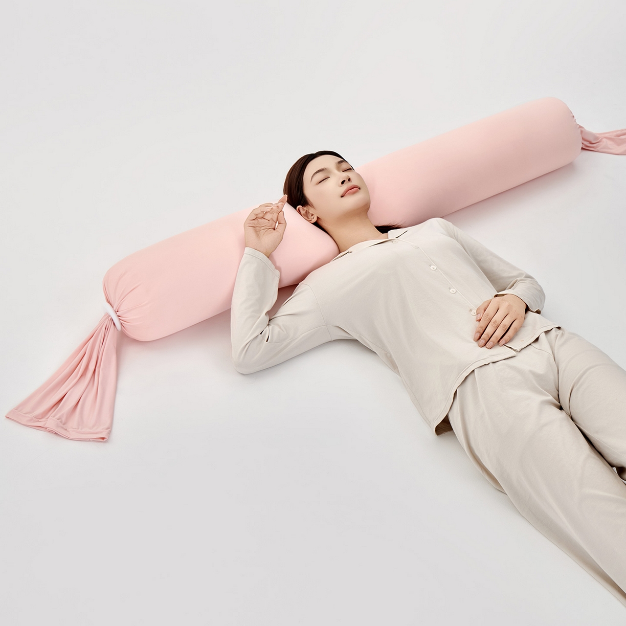 91家纺网 家纺一手货源 找家纺 小叮当家纺仓储工厂店 2025新款儿童安抚枕懒人枕单身枕孕妇抱枕糖果枕多功能抱枕 糖果枕-粉色