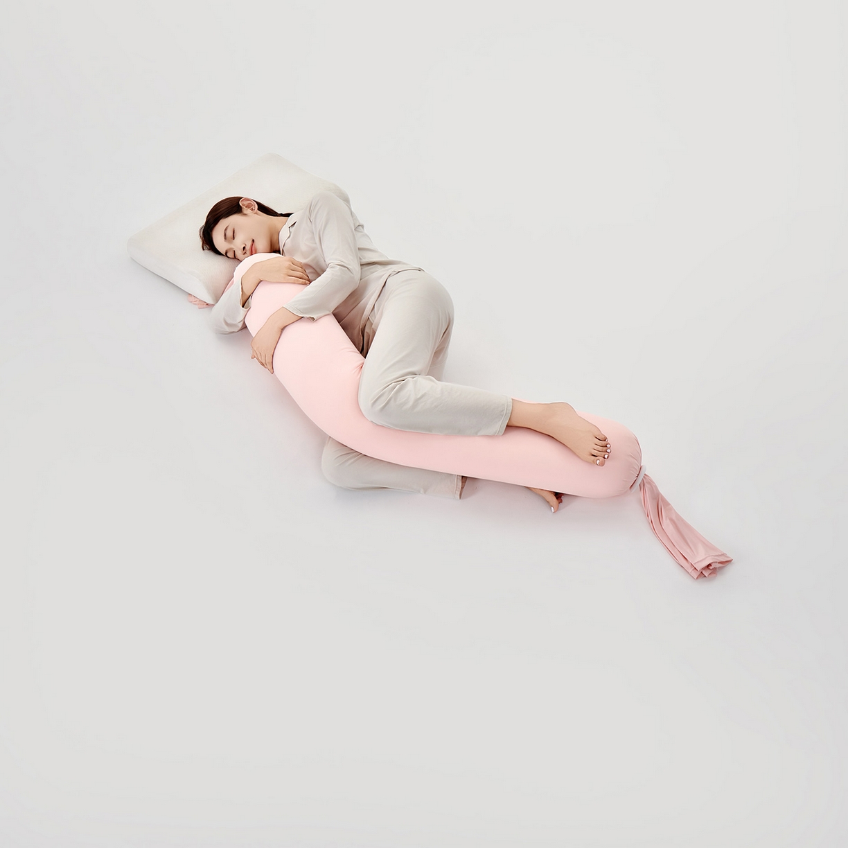 91家纺网 家纺一手货源 找家纺 小叮当家纺仓储工厂店 2025新款儿童安抚枕懒人枕单身枕孕妇抱枕糖果枕多功能抱枕 糖果枕-粉色