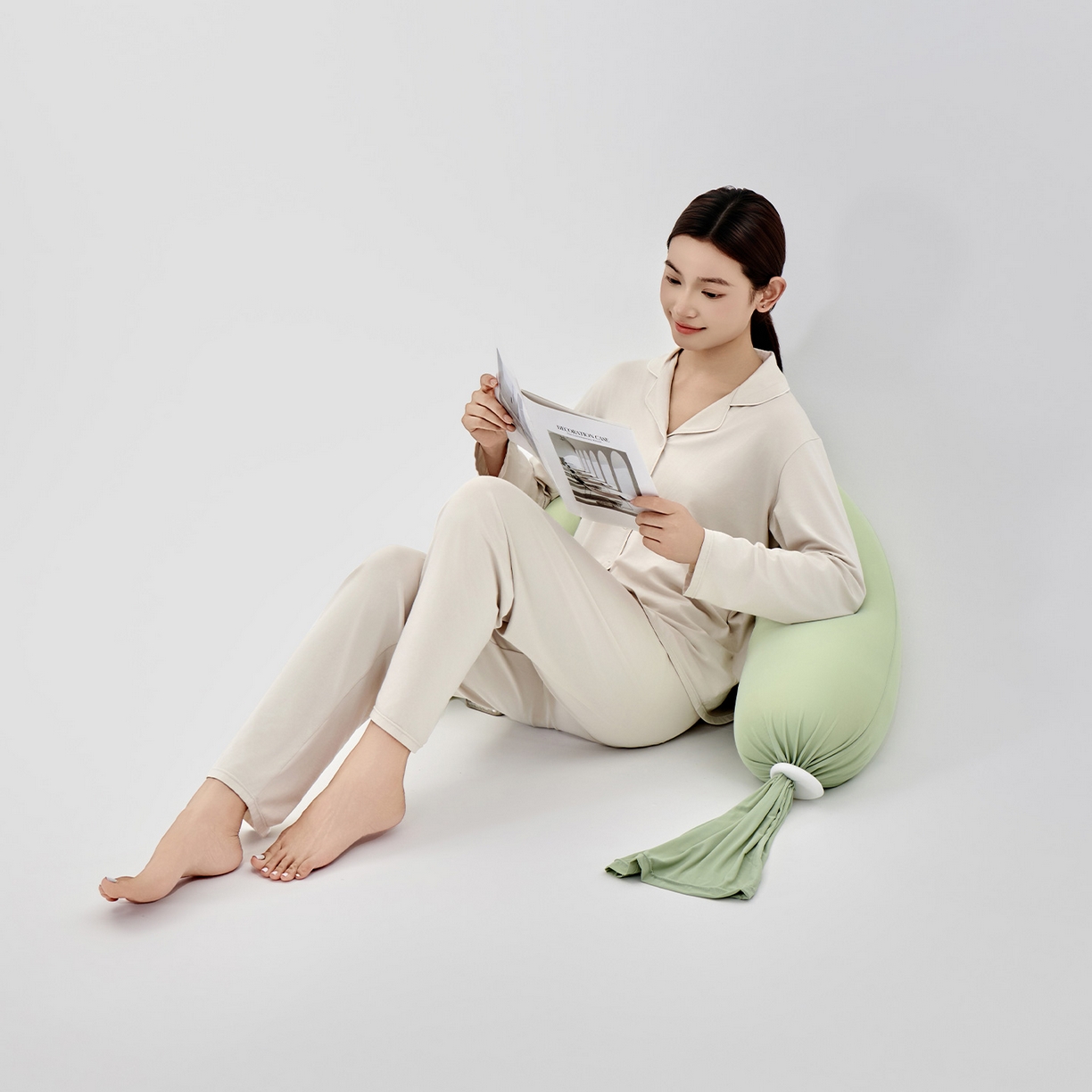 91家纺网 家纺一手货源 找家纺 小叮当家纺仓储工厂店 2025新款儿童安抚枕懒人枕单身枕孕妇抱枕糖果枕多功能抱枕 糖果枕-绿色