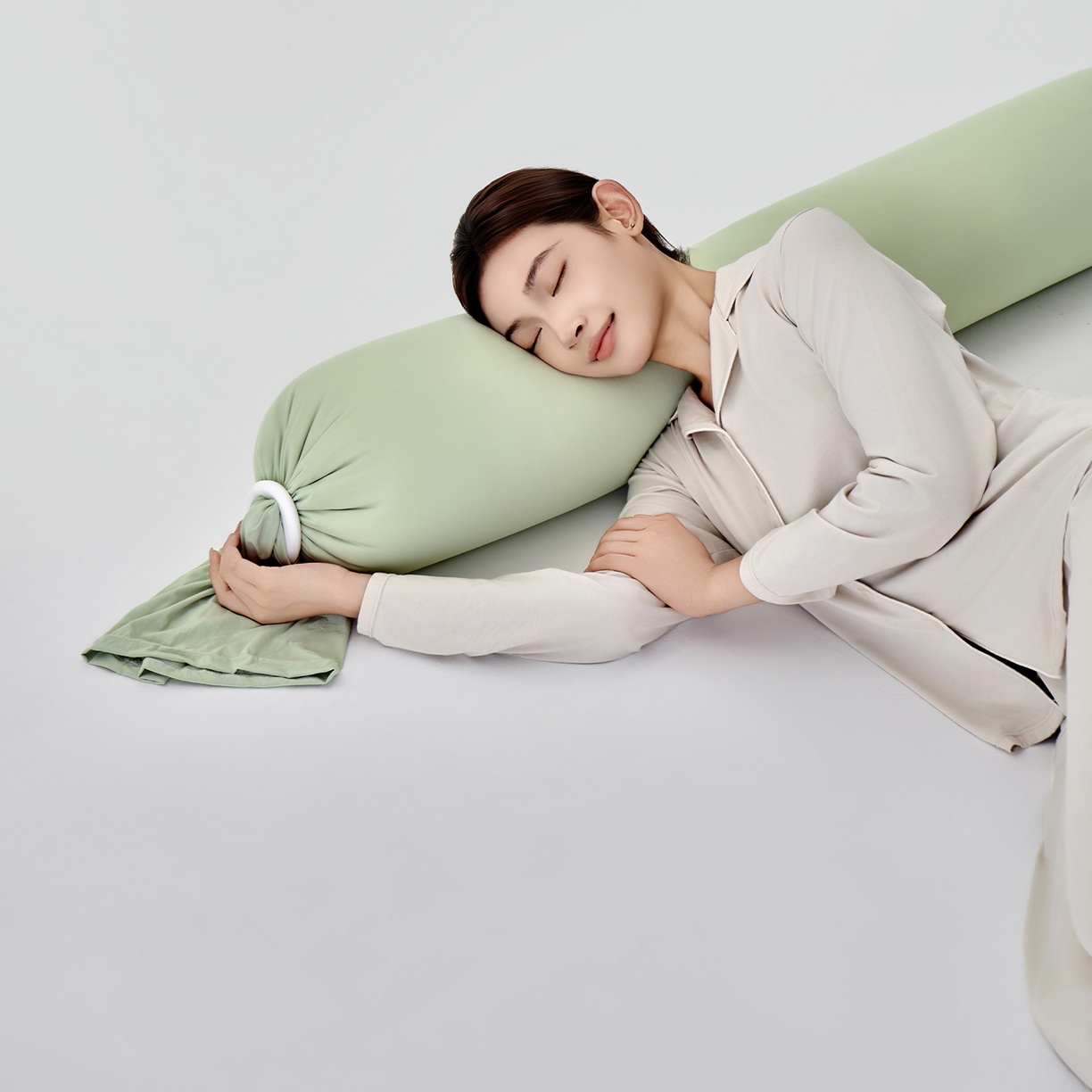 91家纺网 家纺一手货源 找家纺 小叮当家纺仓储工厂店 2025新款儿童安抚枕懒人枕单身枕孕妇抱枕糖果枕多功能抱枕 糖果枕-绿色