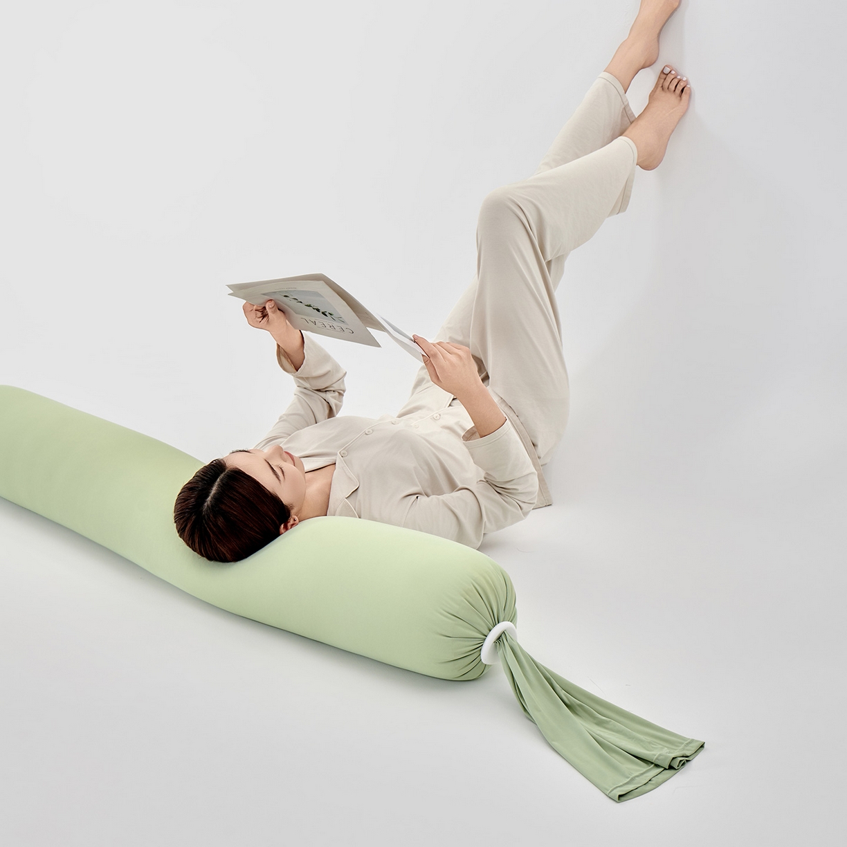 91家纺网 家纺一手货源 找家纺 小叮当家纺仓储工厂店 2025新款儿童安抚枕懒人枕单身枕孕妇抱枕糖果枕多功能抱枕 糖果枕-绿色