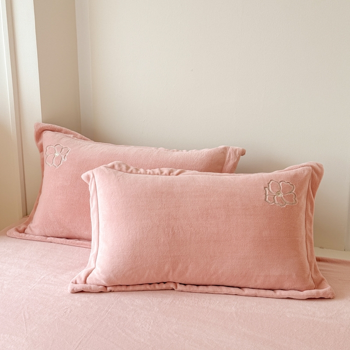 91家纺网 家纺一手货源 找家纺 （总）保罗圣迪奥 2025新款230克全消光牛奶绒四件套-如梦花期