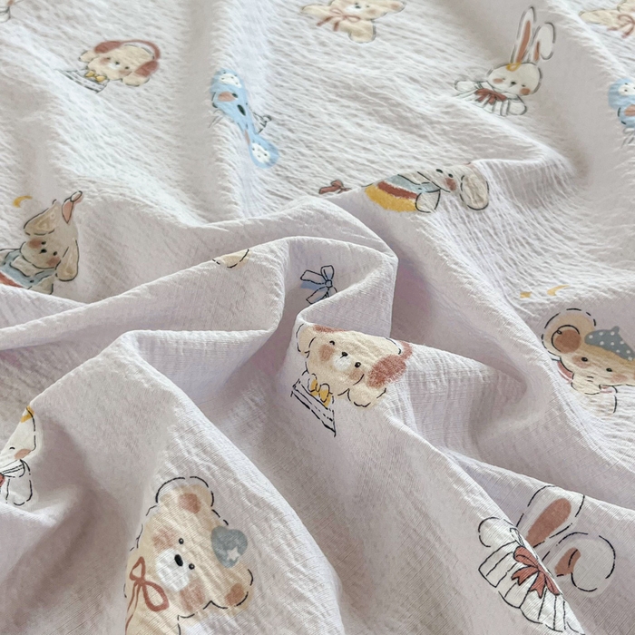 91家纺网 家纺一手货源 找家纺 （总）小叮当家纺仓储工厂店 2025新款云感提花双层纱花边单床单单件床单单品床单