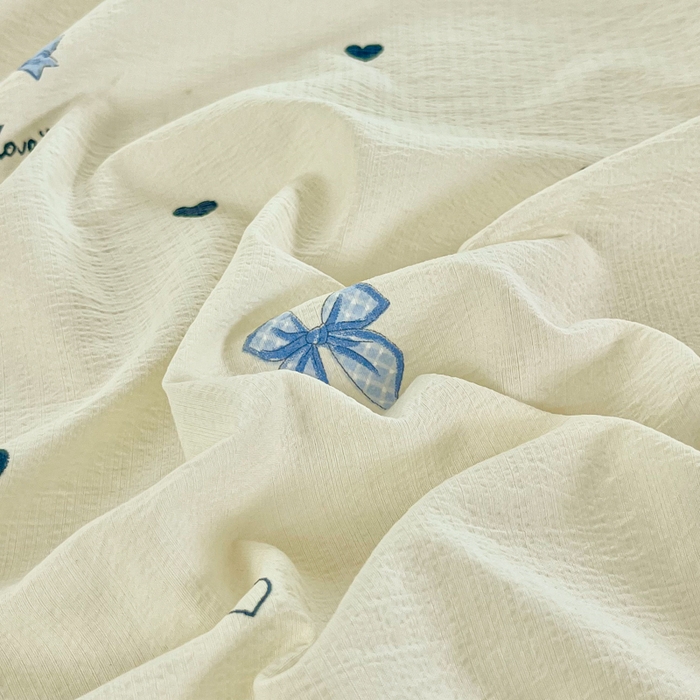 91家纺网 家纺一手货源 找家纺 小叮当家纺仓储工厂店 2025新款云感提花双层纱花边单床单单件床单单品床单 蝶恋花