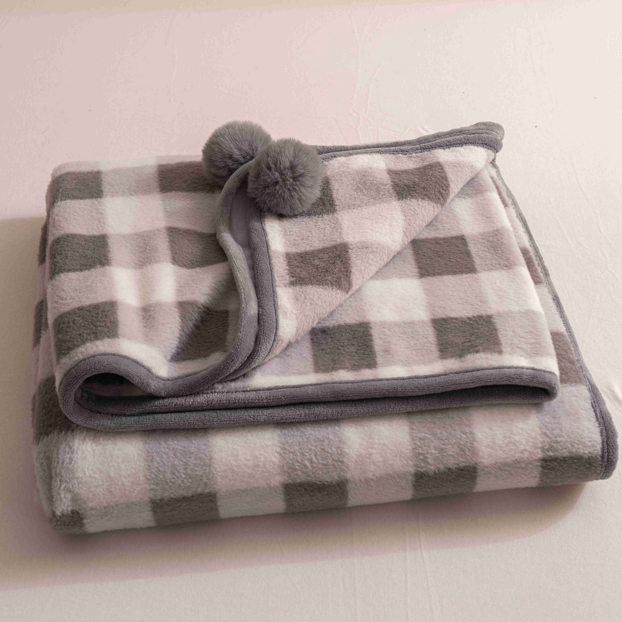 91家纺网 家纺一手货源 找家纺 （总）寐居家纺 2025新款羊圈绒双层复合毛毯毯子