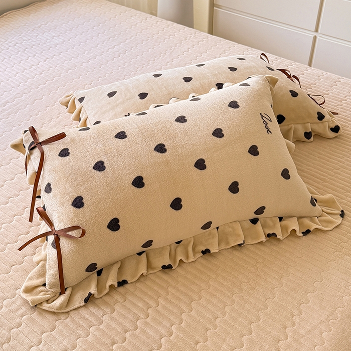 91家纺网 家纺一手货源 找家纺 韩约家纺 2025新款韩式蝴蝶结牛奶绒床盖款四件套 可心