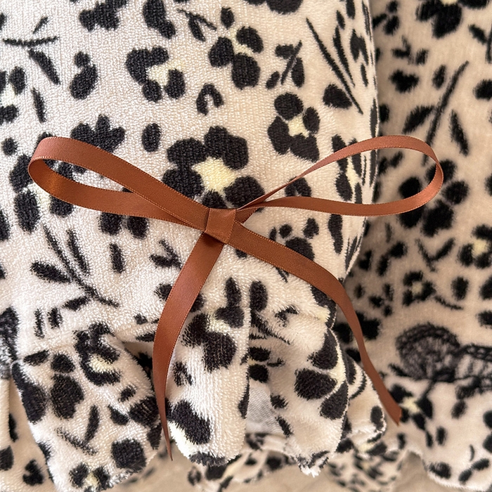 91家纺网 家纺一手货源 找家纺 韩约家纺 2025新款韩式蝴蝶结牛奶绒床盖款四件套 蝶花