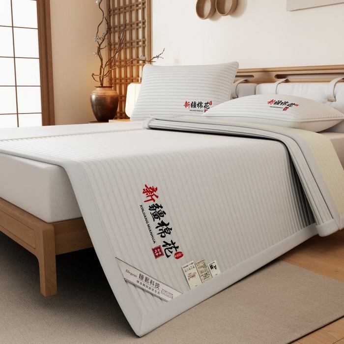 91家纺网 家纺一手货源 找家纺 （总）缔莱（十三铭）被业 2025新款A类新疆水洗棉花床垫床护垫