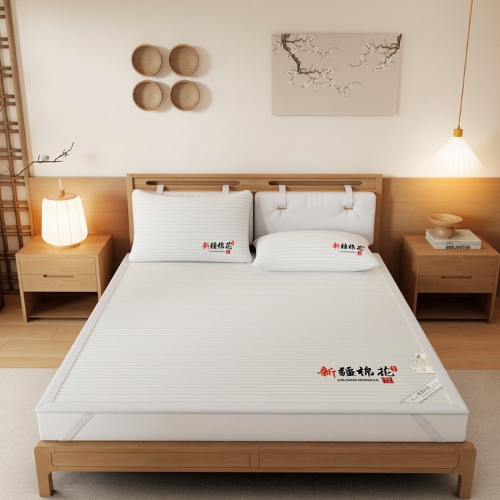 91家纺网 家纺一手货源 找家纺 （总）缔莱（十三铭）被业 2025新款A类新疆水洗棉花床垫床护垫