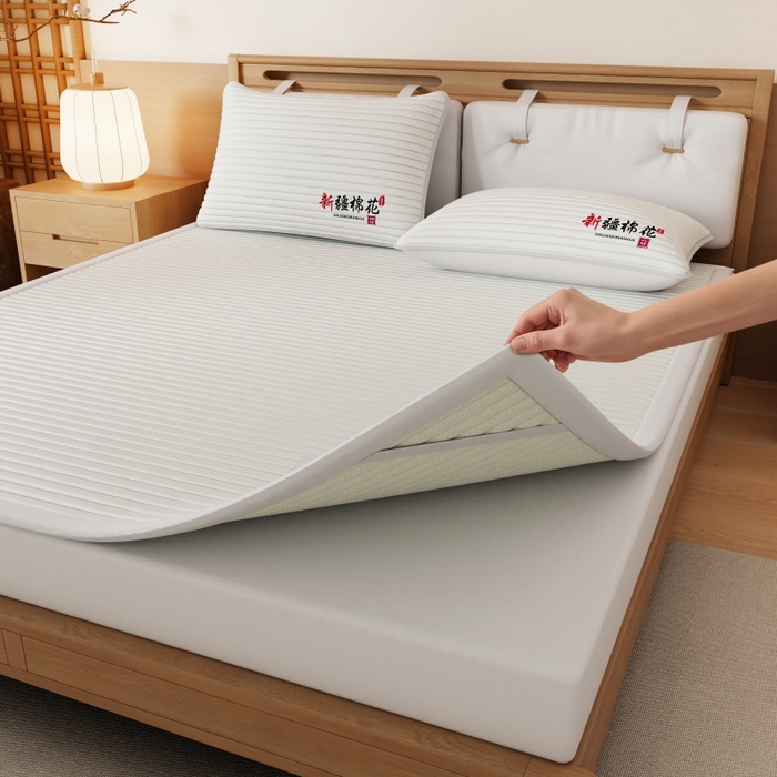 91家纺网 家纺一手货源 找家纺 （总）缔莱（十三铭）被业 2025新款A类新疆水洗棉花床垫床护垫