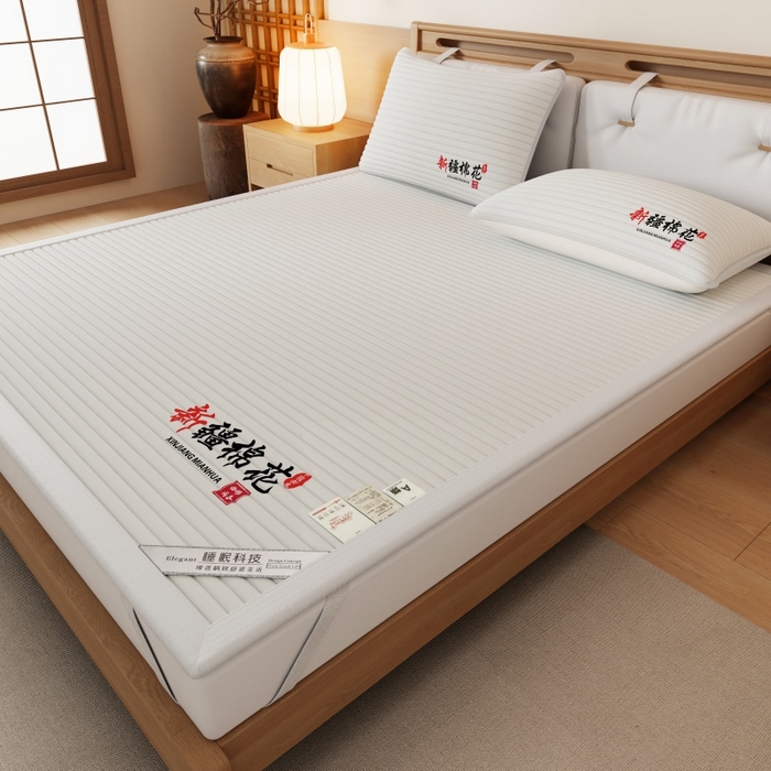 91家纺网 家纺一手货源 找家纺 （总）缔莱（十三铭）被业 2025新款A类新疆水洗棉花床垫床护垫