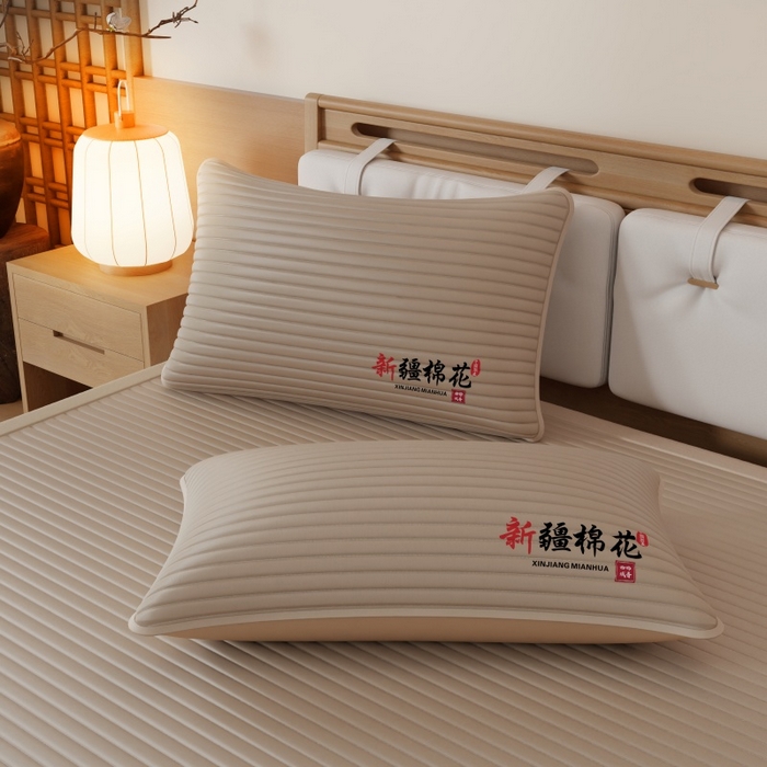 91家纺网 家纺一手货源 找家纺 缔莱（十三铭）被业 2025新款A类新疆水洗棉花床垫床护垫 新疆棉花软垫-咖色