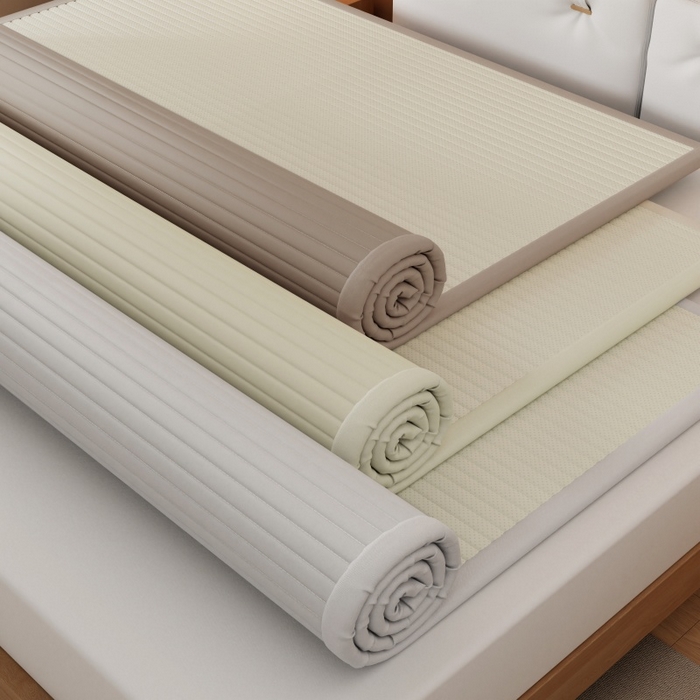 91家纺网 家纺一手货源 找家纺 缔莱（十三铭）被业 2025新款A类新疆水洗棉花床垫床护垫 新疆棉花软垫-米色