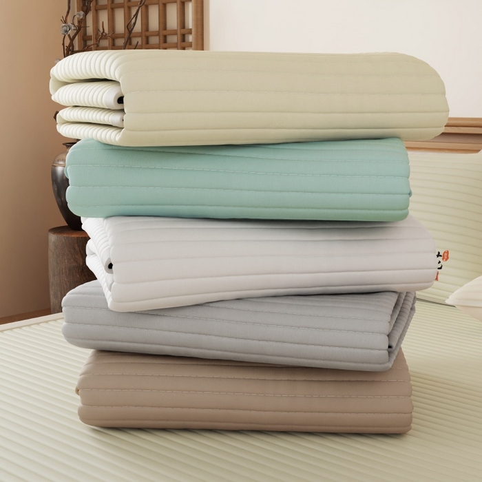 91家纺网 家纺一手货源 找家纺 缔莱（十三铭）被业 2025新款A类新疆水洗棉花床垫床护垫 新疆棉花软垫-绿色