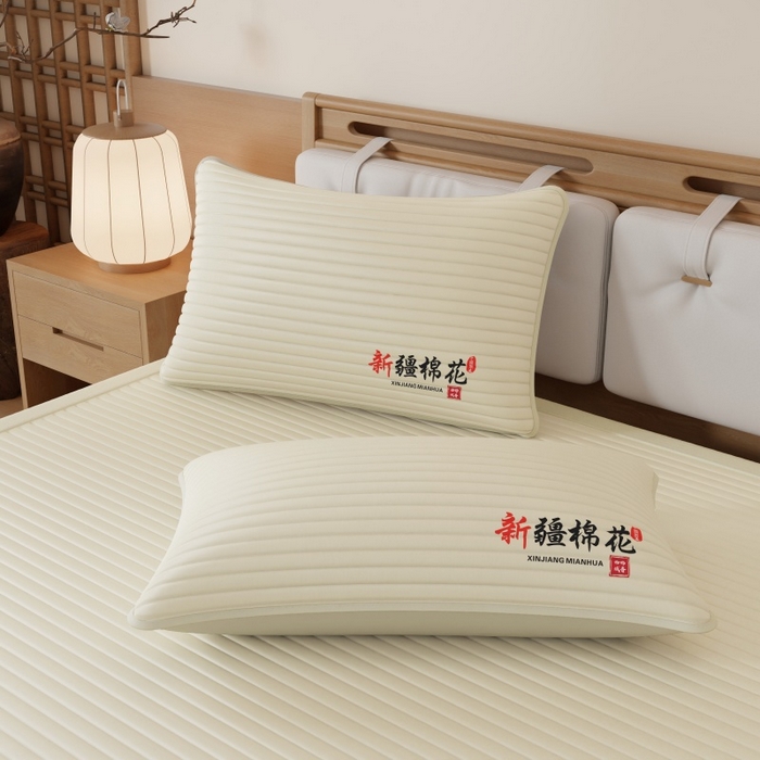 91家纺网 家纺一手货源 找家纺 缔莱（十三铭）被业 2025新款A类新疆水洗棉花床垫床护垫 新疆棉花软垫-米色