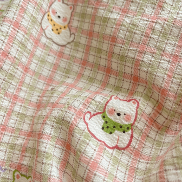 91家纺网 家纺一手货源 找家纺 澜妃 2025新款云感提花双层纱四件套 呆萌西高地