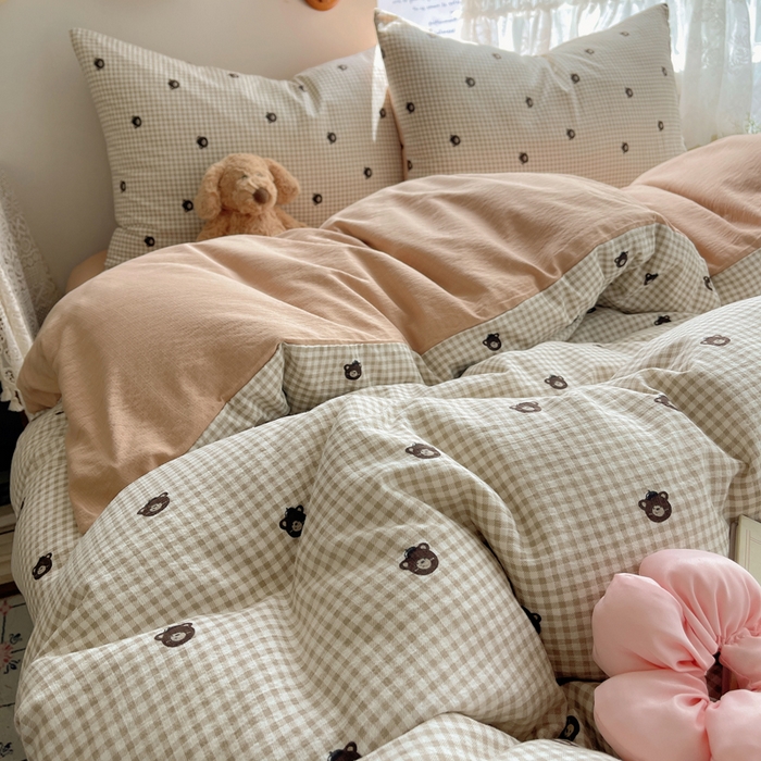 91家纺网 家纺一手货源 找家纺 澜妃 2025新款云感提花双层纱四件套 罗格先生