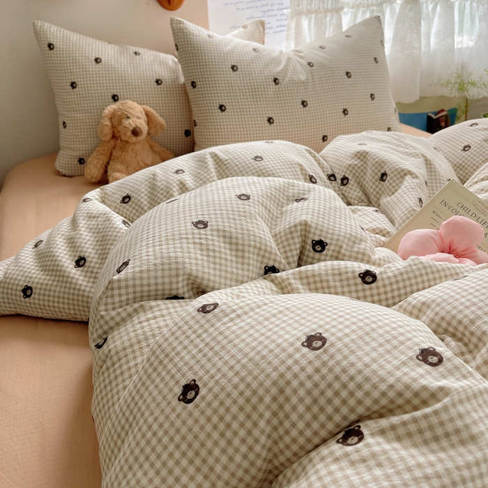 91家纺网 家纺一手货源 找家纺 澜妃 2025新款云感提花双层纱四件套 罗格先生