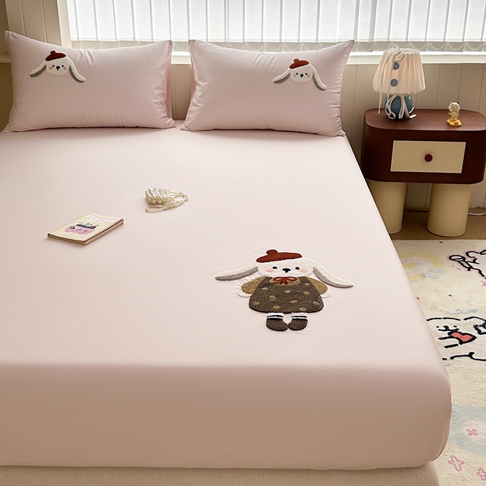 91家纺网 家纺一手货源 找家纺 （总）寐居家纺 2025新款A类100支长绒棉毛巾绣床笠三件套