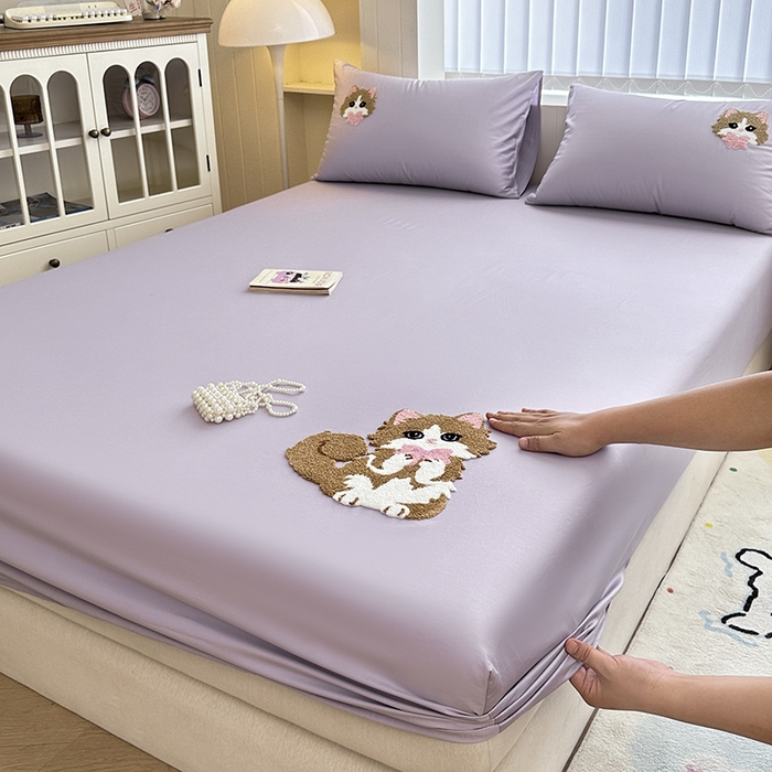 91家纺网 家纺一手货源 找家纺 （总）寐居家纺 2025新款A类100支长绒棉毛巾绣床笠三件套