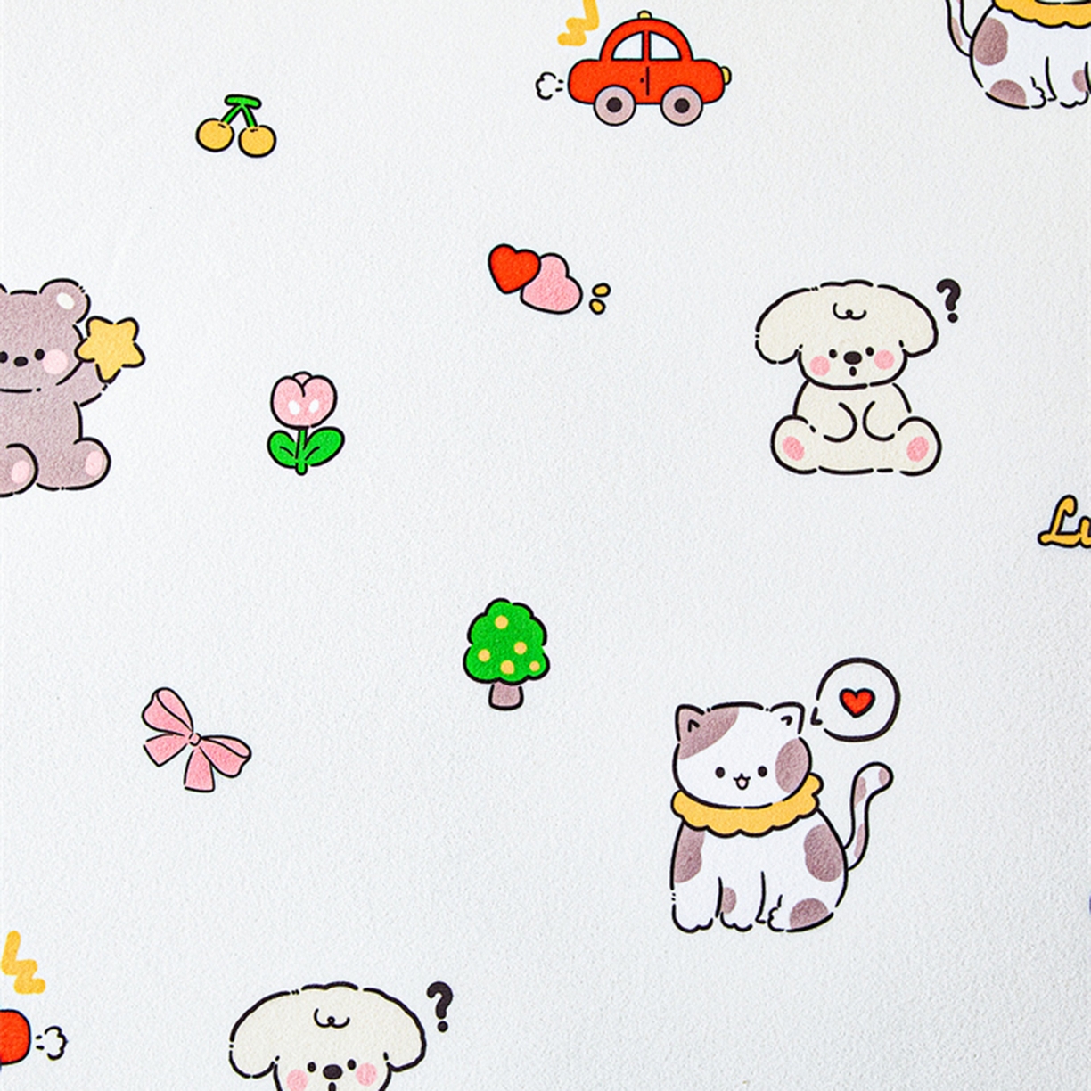 91家纺网 家纺一手货源 找家纺 雯豆家纺 2025新款防水隔尿垫子卡通成人床垫保护罩A类宝宝尿垫 防水隔尿垫-爱心萌宠