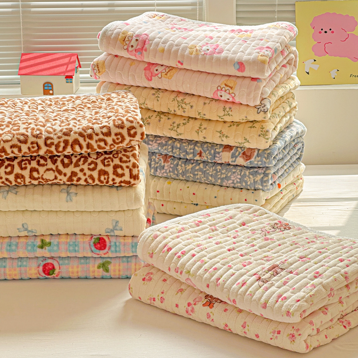 91家纺网 家纺一手货源 找家纺 水木坊 2025新款牛奶绒床垫保护垫床褥床垫子 组合图