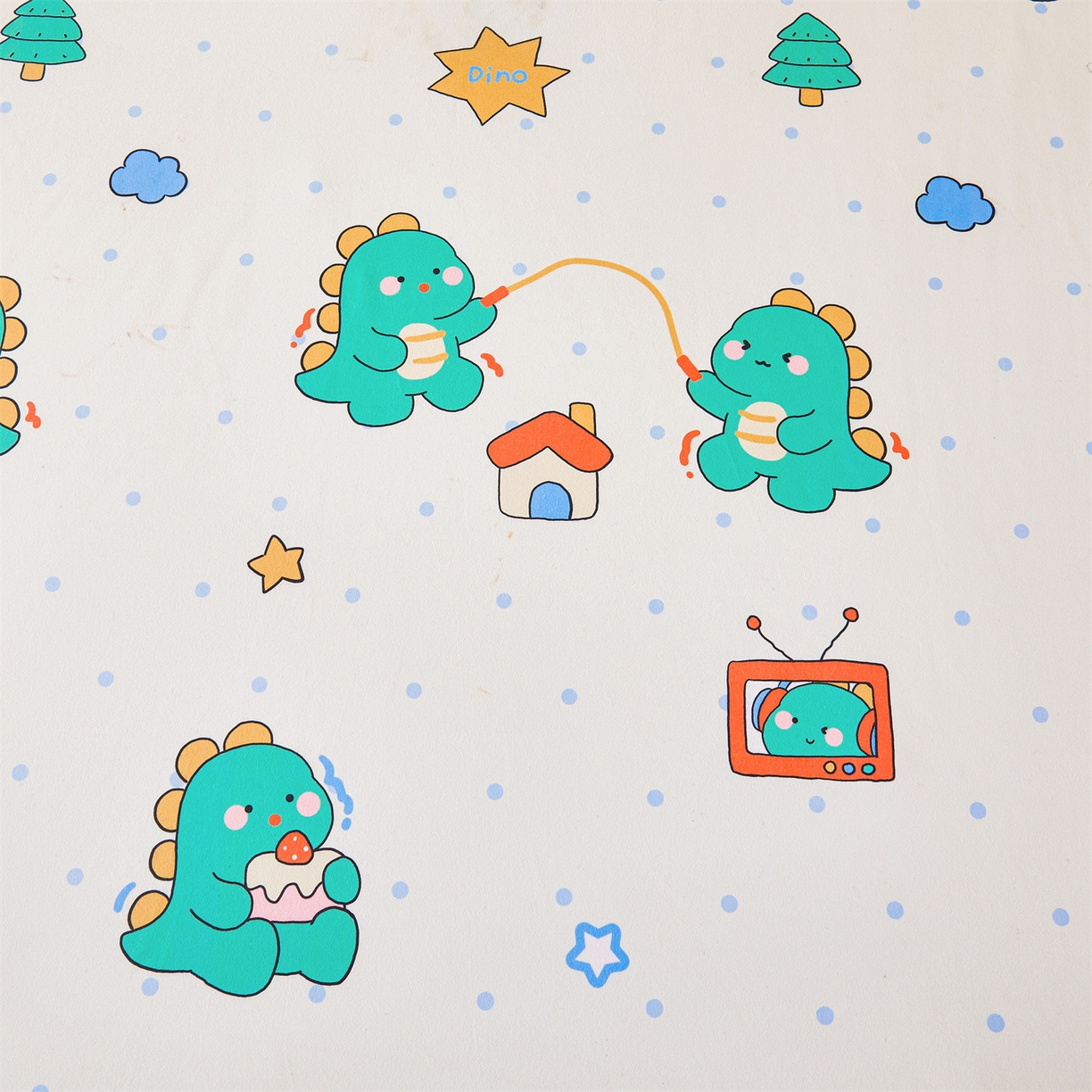 91家纺网 家纺一手货源 找家纺 雯豆家纺 2025新款防水隔尿垫子卡通成人床垫保护罩A类宝宝尿垫 防水隔尿垫-恐龙运动员