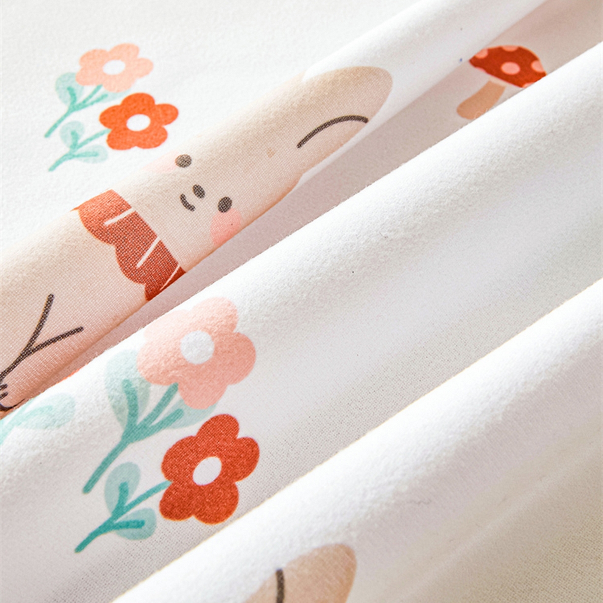 91家纺网 家纺一手货源 找家纺 雯豆家纺 2025新款防水隔尿垫子卡通成人床垫保护罩A类宝宝尿垫 防水隔尿垫-甜梦小兔