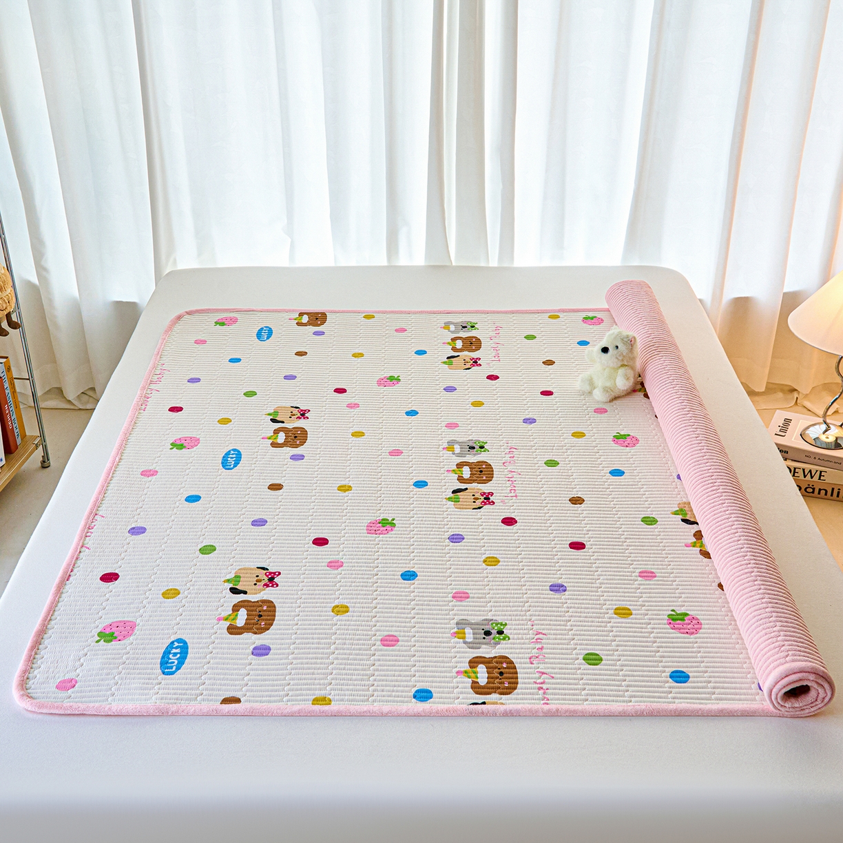 91家纺网 家纺一手货源 找家纺 小叮当家纺仓储工厂店 2025新款棉加绒床垫一面全棉一面牛奶绒床褥垫软床垫床盖四季通用 冒险家（A棉B绒）