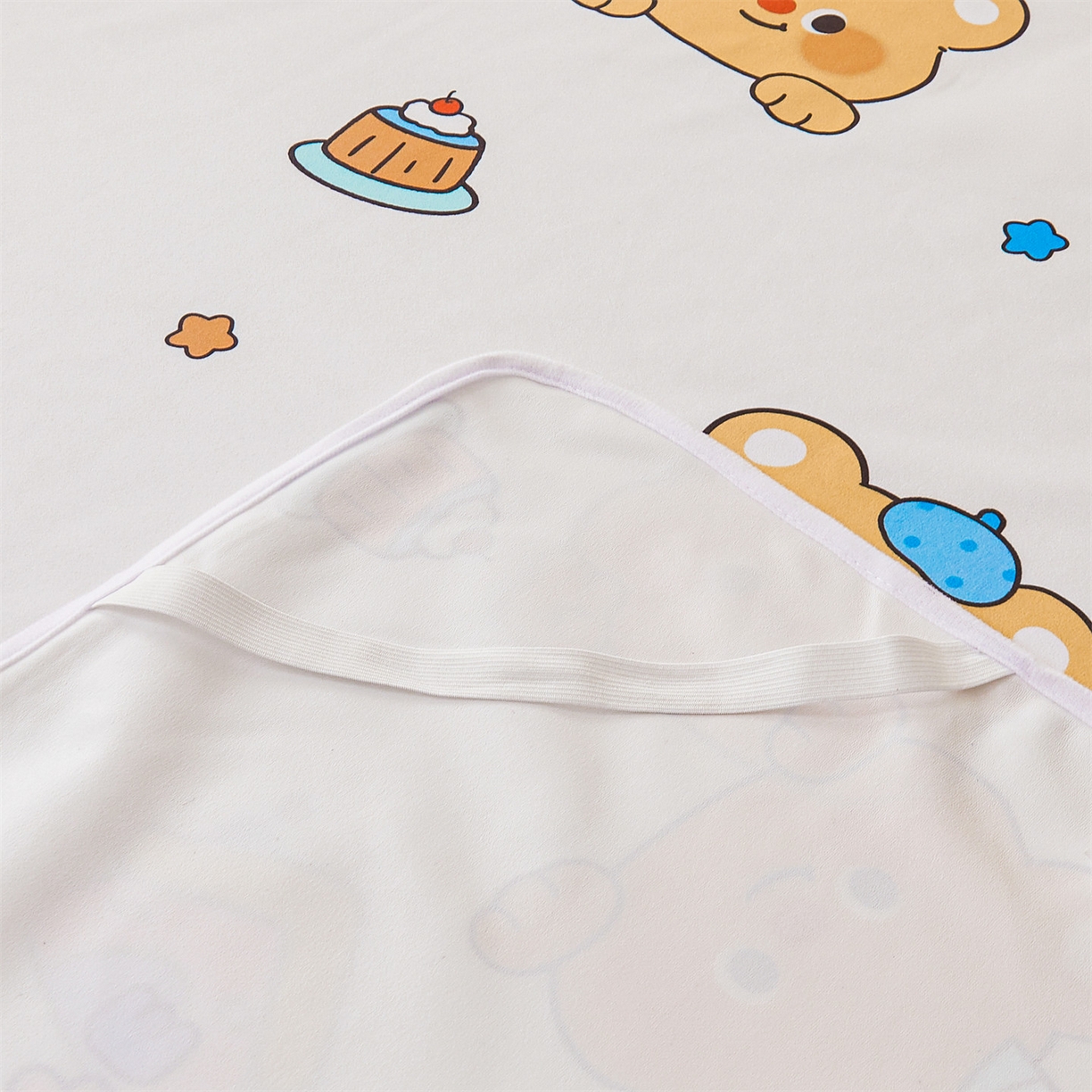 91家纺网 家纺一手货源 找家纺 雯豆家纺 2025新款防水隔尿垫子卡通成人床垫保护罩A类宝宝尿垫 防水隔尿垫-微笑先生