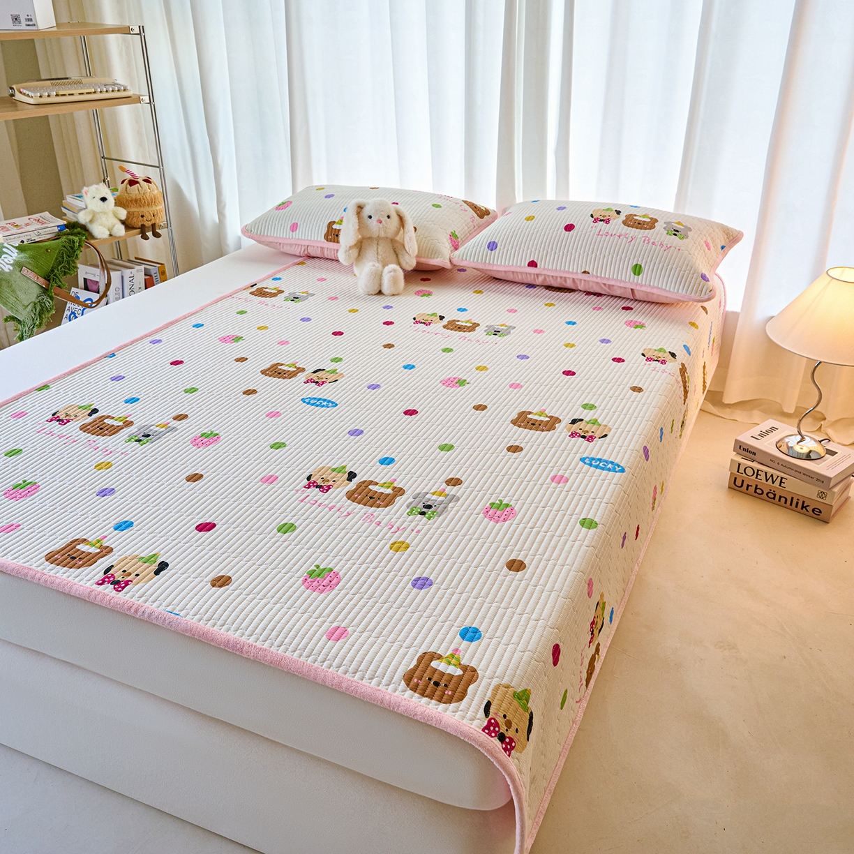 91家纺网 家纺一手货源 找家纺 小叮当家纺仓储工厂店 2025新款棉加绒床垫一面全棉一面牛奶绒床褥垫软床垫床盖四季通用 冒险家（A棉B绒）