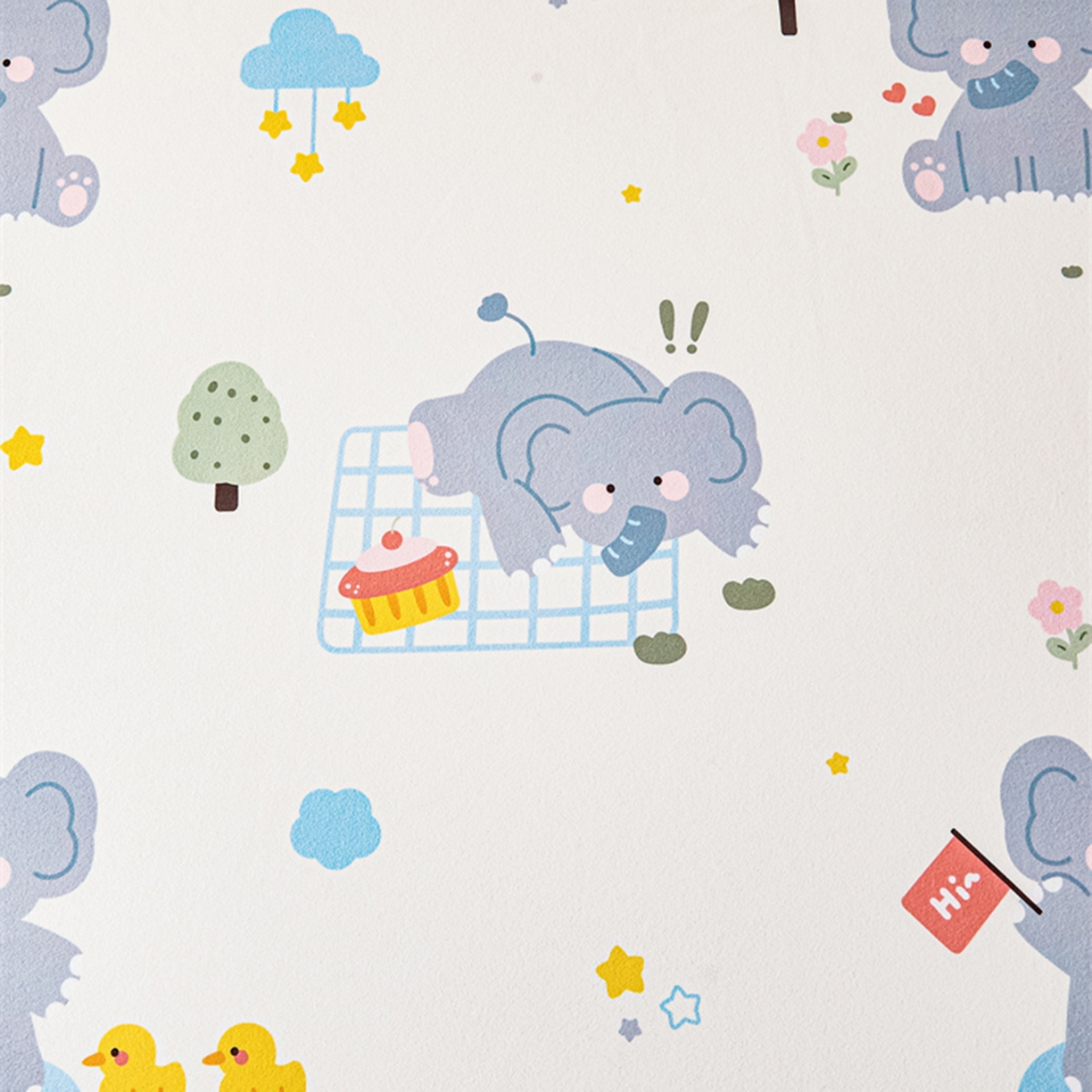 91家纺网 家纺一手货源 找家纺 雯豆家纺 2025新款防水隔尿垫子卡通成人床垫保护罩A类宝宝尿垫 防水隔尿垫-小象嘟嘟