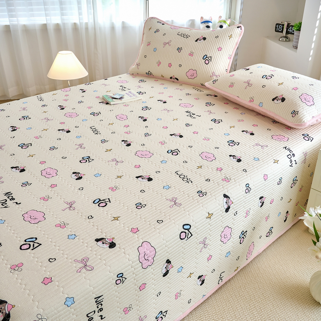 91家纺网 家纺一手货源 找家纺 （总）小叮当家纺仓储工厂店 2025新款A版全棉B版牛奶绒床盖系列单床盖床盖单件