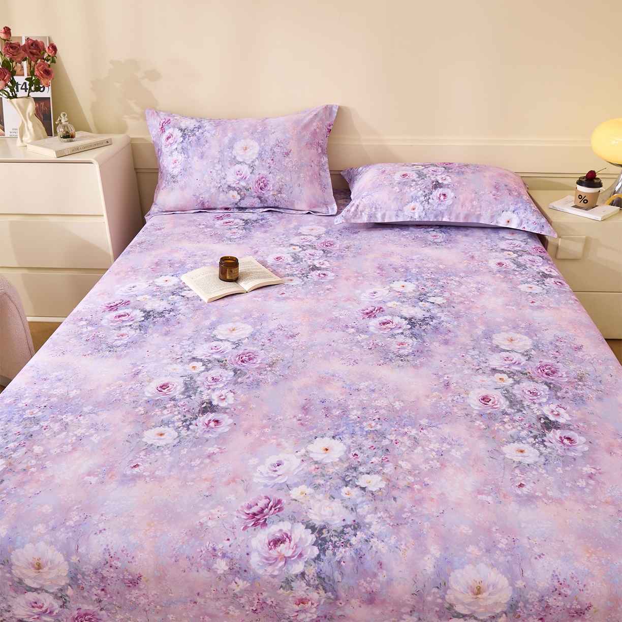 91家纺网 家纺一手货源 找家纺 （总）元元家居（元元被业） 2025秋冬新款全棉纯棉磨毛印花单床笠