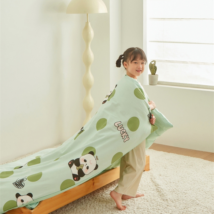 91家纺网 家纺一手货源 找家纺 （总）艾佳宝贝 2025新款A类全棉多功能可拆卸儿童盖毯四季被子