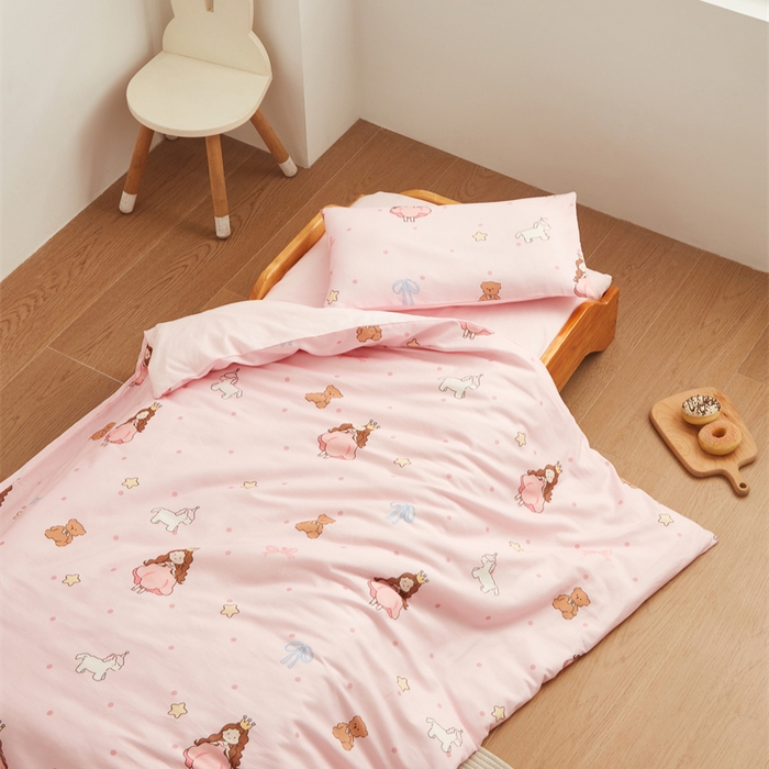 91家纺网 家纺一手货源 找家纺 艾佳宝贝 2025新款A类全棉多功能可拆卸儿童盖毯四季被子 甜甜小公主