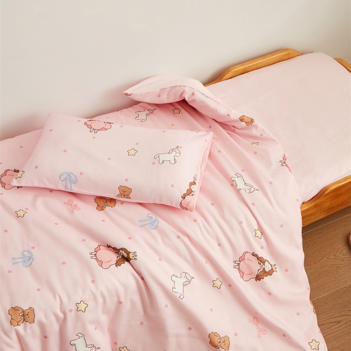 91家纺网 家纺一手货源 找家纺 艾佳宝贝 2025新款A类全棉多功能可拆卸儿童盖毯四季被子 甜甜小公主