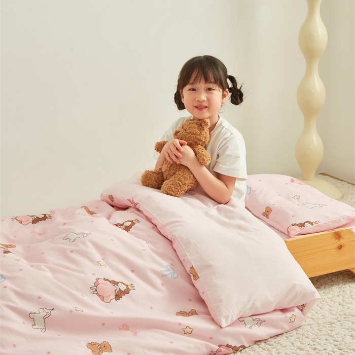 91家纺网 家纺一手货源 找家纺 艾佳宝贝 2025新款A类全棉多功能可拆卸儿童盖毯四季被子 甜甜小公主