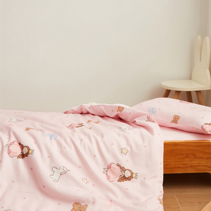 91家纺网 家纺一手货源 找家纺 艾佳宝贝 2025新款A类全棉多功能可拆卸儿童盖毯四季被子 甜甜小公主