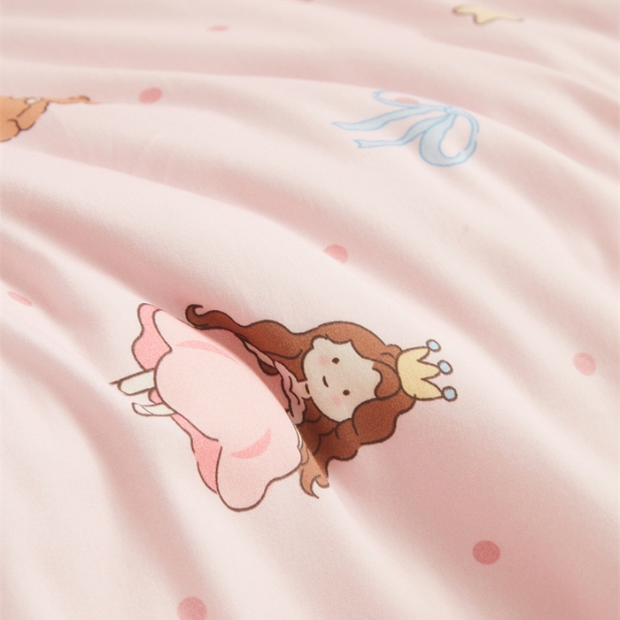 91家纺网 家纺一手货源 找家纺 艾佳宝贝 2025新款A类全棉多功能可拆卸儿童盖毯四季被子 甜甜小公主