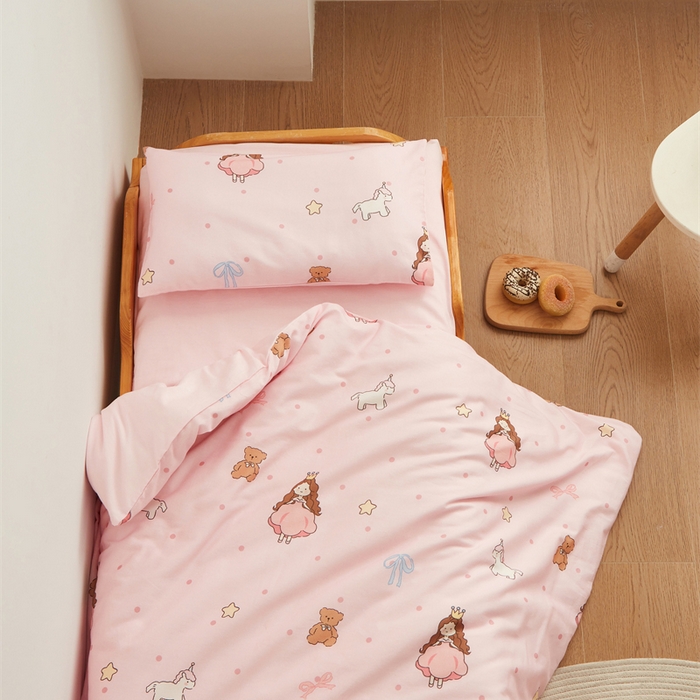 91家纺网 家纺一手货源 找家纺 艾佳宝贝 2025新款A类全棉多功能可拆卸儿童盖毯四季被子 甜甜小公主