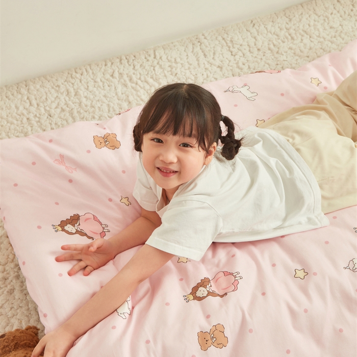 91家纺网 家纺一手货源 找家纺 艾佳宝贝 2025新款A类全棉多功能可拆卸儿童盖毯四季被子 甜甜小公主
