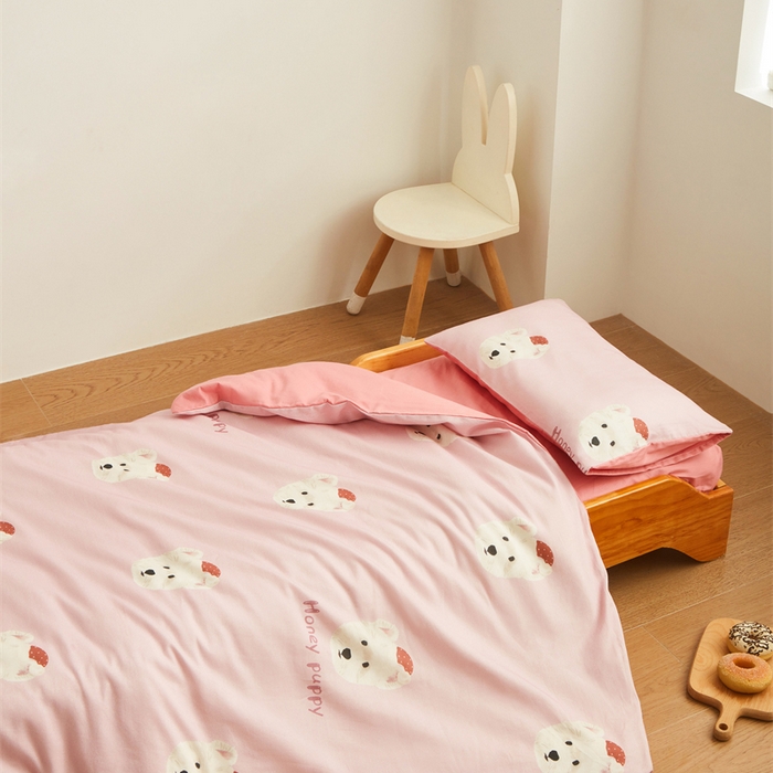 91家纺网 家纺一手货源 找家纺 艾佳宝贝 2025新款A类全棉多功能可拆卸儿童盖毯四季被子 乖萌小狗