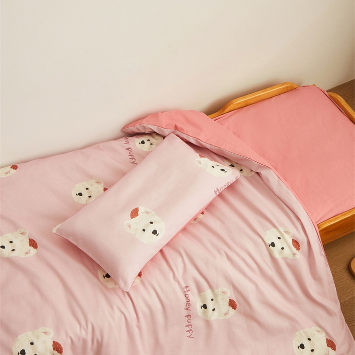 91家纺网 家纺一手货源 找家纺 艾佳宝贝 2025新款A类全棉多功能可拆卸儿童盖毯四季被子 乖萌小狗